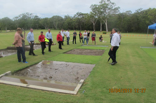 A visit to the national Erosion and Sediment Control Demonstration Facility by Redland City Councillors.