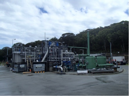 The new screenings and grit and odour control system at the new Point Lookout WWTP