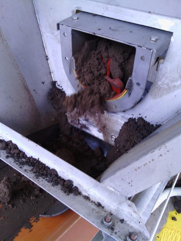 On Tap in the Redlands (Redland Water news). Discharge of solids from the screw conveyor
