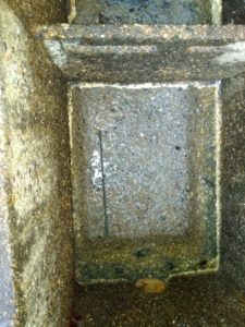 Corroded trap requiring replacement